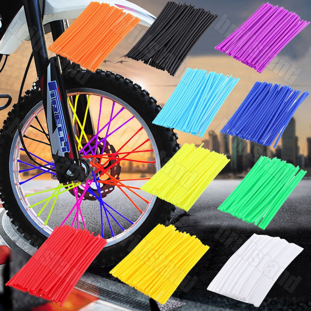 36pcs Motorcycle Pit Dirt Bike Wheel Spoke Wraps Skins Coat Trim Cover Pipe High quality hot selling Motorcycle Accessories