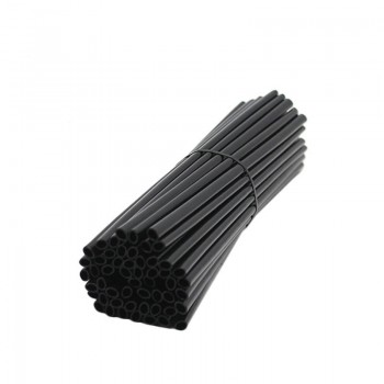 72 Pcs/Set Bikes Spoke Fluorescence Tube Clip  reflectBicycle Wheel Rim Steel Wire Cover Motorcycle Spokes Warning Accessories D