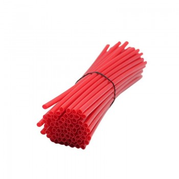72 Pcs/Set Bikes Spoke Fluorescence Tube Clip  reflectBicycle Wheel Rim Steel Wire Cover Motorcycle Spokes Warning Accessories D