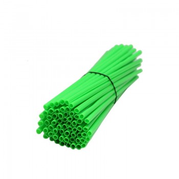 72 Pcs/Set Bikes Spoke Fluorescence Tube Clip  reflectBicycle Wheel Rim Steel Wire Cover Motorcycle Spokes Warning Accessories D
