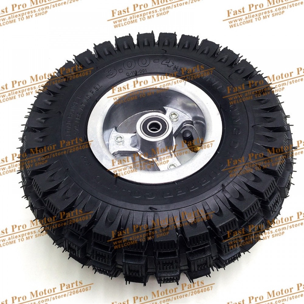 3.00-4 Electric Scooter Front Wheel with QIND tyre Alloy Rim hub and inner tube wheels Gas scooter bike motorcycle