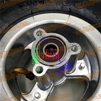 3.00-4 Electric Scooter Front Wheel with QIND tyre Alloy Rim hub and inner tube wheels Gas scooter bike motorcycle