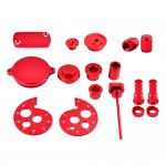 CNC Chain Adjuster Oil Dipstick Wheel Spacer Rim Lock Nuts Valve Stem Cap Crankcase Plugs For Honda CRF230 2003-2017 CRF 230
