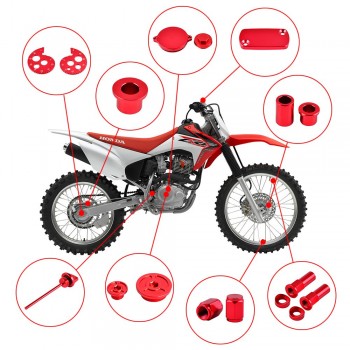 CNC Chain Adjuster Oil Dipstick Wheel Spacer Rim Lock Nuts Valve Stem Cap Crankcase Plugs For Honda CRF230 2003-2017 CRF 230