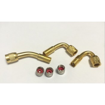 by DHL or Fedex 500pcs Car Motorcycle Tire Brass 45/90/135 Degree valve Rod Inflatable Nozzle Air Valve Cap Lengthened  Tube