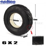 New 6X2 Solid tire without inner tube tire Electric Scooter Wheel Chair Truck Use 6 Tire Tyre F0 Pneumatic Trolley Cart