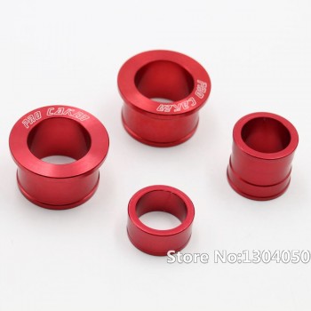 CNC Aluminum Rear Chain Adjuster Axle blocks with wheel busher Spacer sleeve for CR125 250R CRF 250R 250X 450R 450X Dirt bike