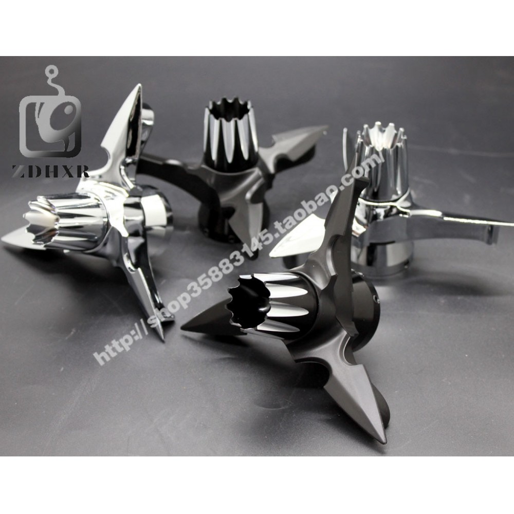 Chrome and black rotating blades rotating shaft cap Harley 29.5mm Street gliding sub black part motorcycle parts shaft cover