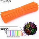 72Pcs Universal wheel spoke spoke skins Cover Wheel Rim Spoke Wraps for Supermoto KTM CR EXC WRF 250 400 426 450 DUKE 390 125