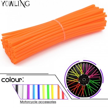 72Pcs Universal wheel spoke spoke skins Cover Wheel Rim Spoke Wraps for Supermoto KTM CR EXC WRF 250 400 426 450 DUKE 390 125