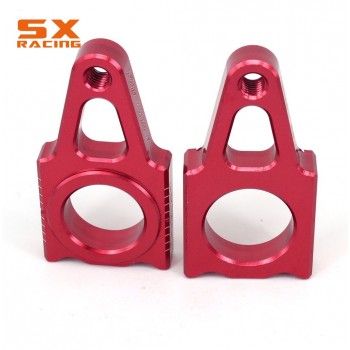 Motorcycle CNC Rear Chain Adjuster Axle Block For HONDA CR125 CR250 02-07 CRF250R CRF250X 04-14 CRF450R 02-14 CRF450X 05-14