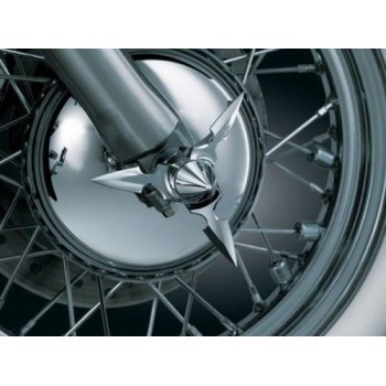 UNDEFINED Motorcycle Spun Blade Spinning Front Axle Cap Nut Cover For Harley Dyna Touring XL XG Softail Road King Classic Glide