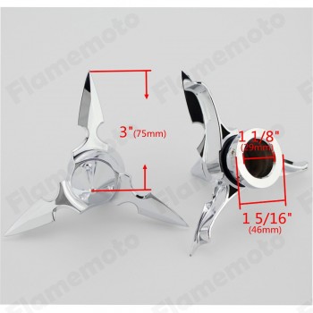 Chrome Spun Blade Spinning Front Axle Cap Nut Cover For Harley Softail Dyna Touring XL XG V Rod VRSC