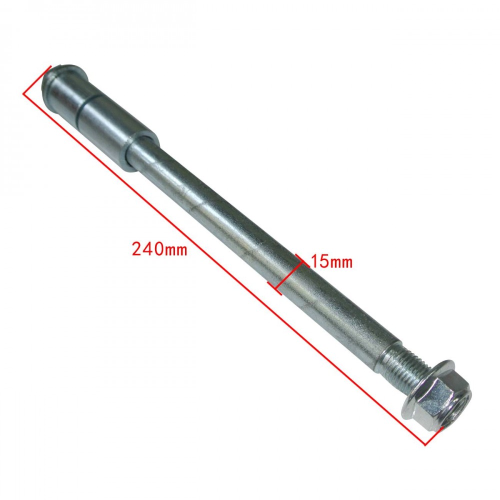 15mm 240mm Rear Wheel Axle With Spacers For 125cc 140cc 160cc Pit Dirt Bike
