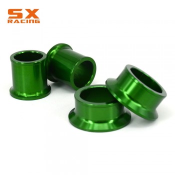 Motorbike CNC Front And Rear Wheel Hub Spacer Set For KAWASAKI KX125 KX250 2006 2007 2008 KX250F KX450F KXF250 KXF450 2006-2016