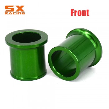 Motorbike CNC Front And Rear Wheel Hub Spacer Set For KAWASAKI KX125 KX250 2006 2007 2008 KX250F KX450F KXF250 KXF450 2006-2016