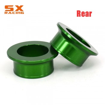 Motorbike CNC Front And Rear Wheel Hub Spacer Set For KAWASAKI KX125 KX250 2006 2007 2008 KX250F KX450F KXF250 KXF450 2006-2016