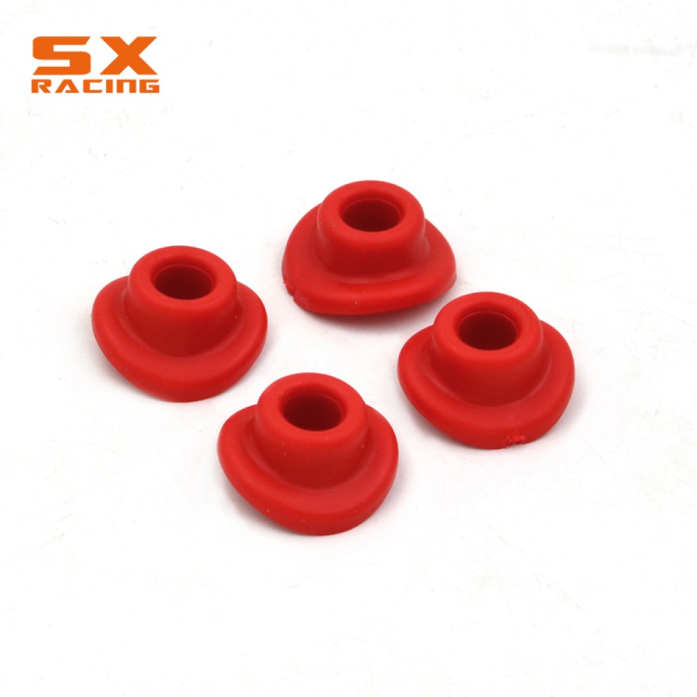 Motorcycle Red Blue Green Rubber Universal Silicone Air Valve Mud Guards Mouth Washers Gasket For KTM EXC HONDA CR CRF YZ KLX