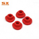 Motorcycle Red Blue Green Rubber Universal Silicone Air Valve Mud Guards Mouth Washers Gasket For KTM EXC HONDA CR CRF YZ KLX