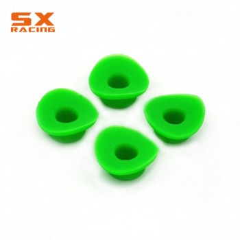 Motorcycle Red Blue Green Rubber Universal Silicone Air Valve Mud Guards Mouth Washers Gasket For KTM EXC HONDA CR CRF YZ KLX