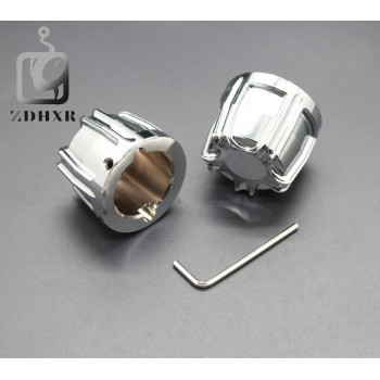 Black chrome CNC Edge Cut Front Axle Nut Cover Bolt Kit Motorcycle Wheels Nuts Bolts Cap Pair Fit Harley Touring Softail FLTR