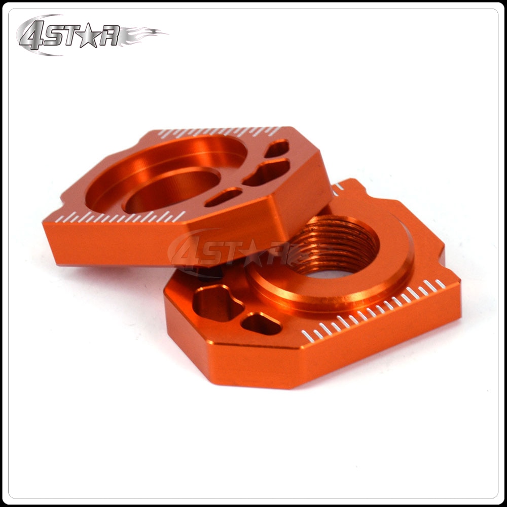 Motorbike CNC Rear Chain Adjuster Axle Block For KTM SX85 SX SXF XC XCF EXC EXCF XCW XCFW 125 150 200 250 300 350 450 500 530