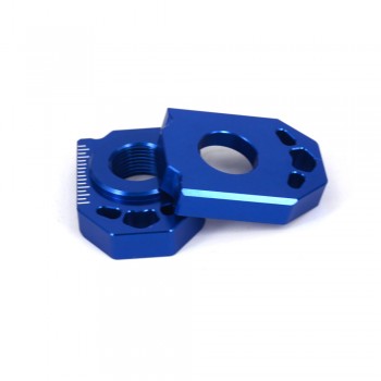 Blue CNC Rear Chain Adjuster Axle Block For HUSQVARNA FC250 FC350 FC450 FC 250 350 450 2014 2015 FE250 FE450 FE501 14-16
