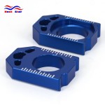 Blue CNC Rear Chain Adjuster Axle Block with Spool Slider For YAMAHA YZ250F 12-13 YZ450F 2010 2011 2012 2013 2014 2015 2016