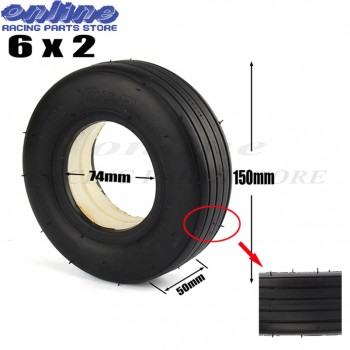 High quality 6 Tire tyre 6X2 soild tire without inner tire Non inflatable for Electric Scooter F0 Wheel Trolley Cart Air Wheel