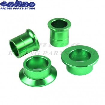 CNC Billet Aluminum Front amp; Rear Wheel Hub Spacers Sets F KX125 KX250 KXF250 KXF450 Motorcycle Motorcross Dirt Bike Off Road