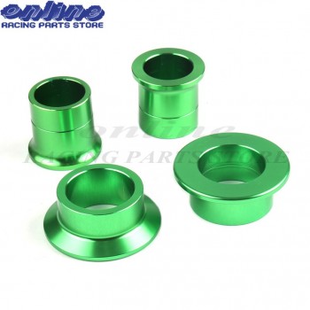 CNC Billet Aluminum Front amp; Rear Wheel Hub Spacers Sets F KX125 KX250 KXF250 KXF450 Motorcycle Motorcross Dirt Bike Off Road