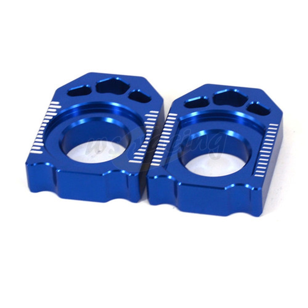 CNC Rear Chain Adjuster Axle Block For YZ125 YZ250 YZ250F YZF250 YZ450F YZ250X YZ250FX WR250F WR450F WR250R WR250X Motorcycle