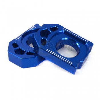 CNC Rear Chain Adjuster Axle Block For YZ125 YZ250 YZ250F YZF250 YZ450F YZ250X YZ250FX WR250F WR450F WR250R WR250X Motorcycle