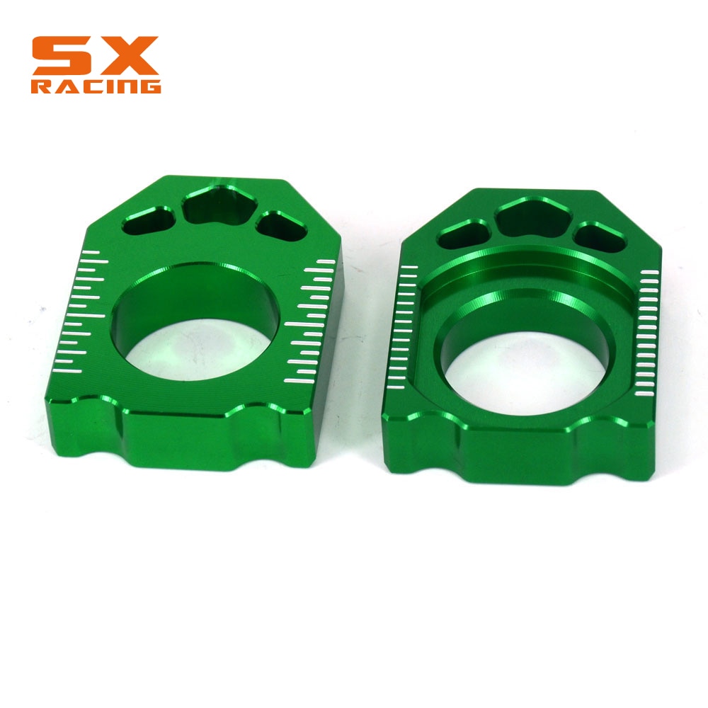 Motorcycle CNC Rear Chain Adjuster Axle Block For KAWASAKI
KLX450R 08 09 10 11 12 13 14 15 KX125 KX250 KX250F KXF450 KXF250 450