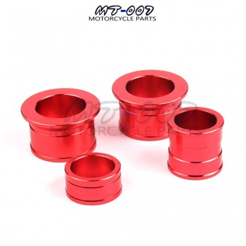 CNC Billet Aluminum Front amp; Rear Wheel Hub Spacers For CR125R CR250R CRF250R CRF450X CRF450R Dirt Bike Motorcycle RED