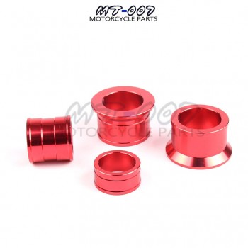 CNC Billet Aluminum Front amp; Rear Wheel Hub Spacers For CR125R CR250R CRF250R CRF450X CRF450R Dirt Bike Motorcycle RED