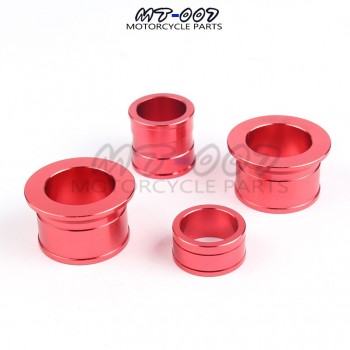 CNC Billet Aluminum Front amp; Rear Wheel Hub Spacers For CR125R CR250R CRF250R CRF450X CRF450R Dirt Bike Motorcycle RED