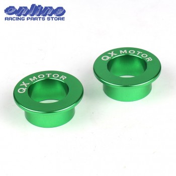 Free Shipping QXMOTOR Logo CNC Billet Rear Wheel Hub Spacer For KX125 KX250 03-08 KXF250 04-14 KXF450 KLX450R Motocross Enduro