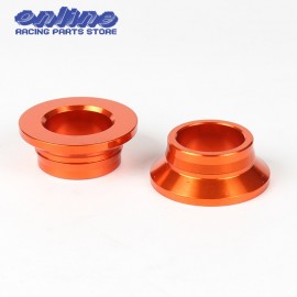 Orange CNC Billet Aluminum Rear Wheel Spacers/ Hub Collars for KTM 125 150 250 300 450 SX XC XCF SXF XC-F SX-F Free Shipping