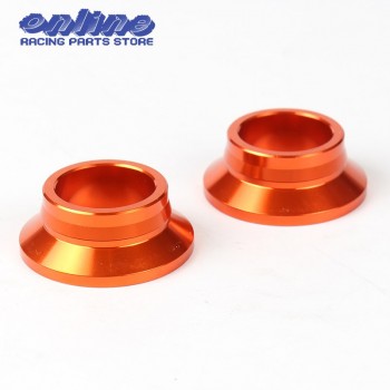 Orange CNC Billet Aluminum Rear Wheel Spacers/ Hub Collars for KTM 125 150 250 300 450 SX XC XCF SXF XC-F SX-F Free Shipping