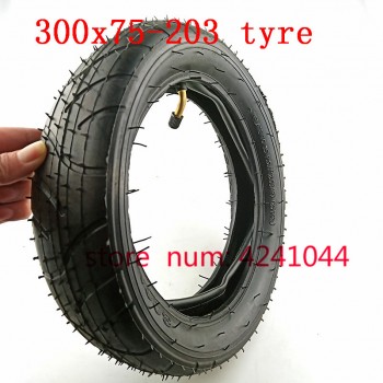 Free shipping pneumatic tire 300X75-203 tyre inner tube fit for Childrens tricycle baby trolley accessories