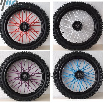 72pcs Dirt Bike Wheel Spoke Protector Colorful Motocross Rims Skins Covers Off Road Bike Guard Wraps Kit Motorcycle Bike Guard