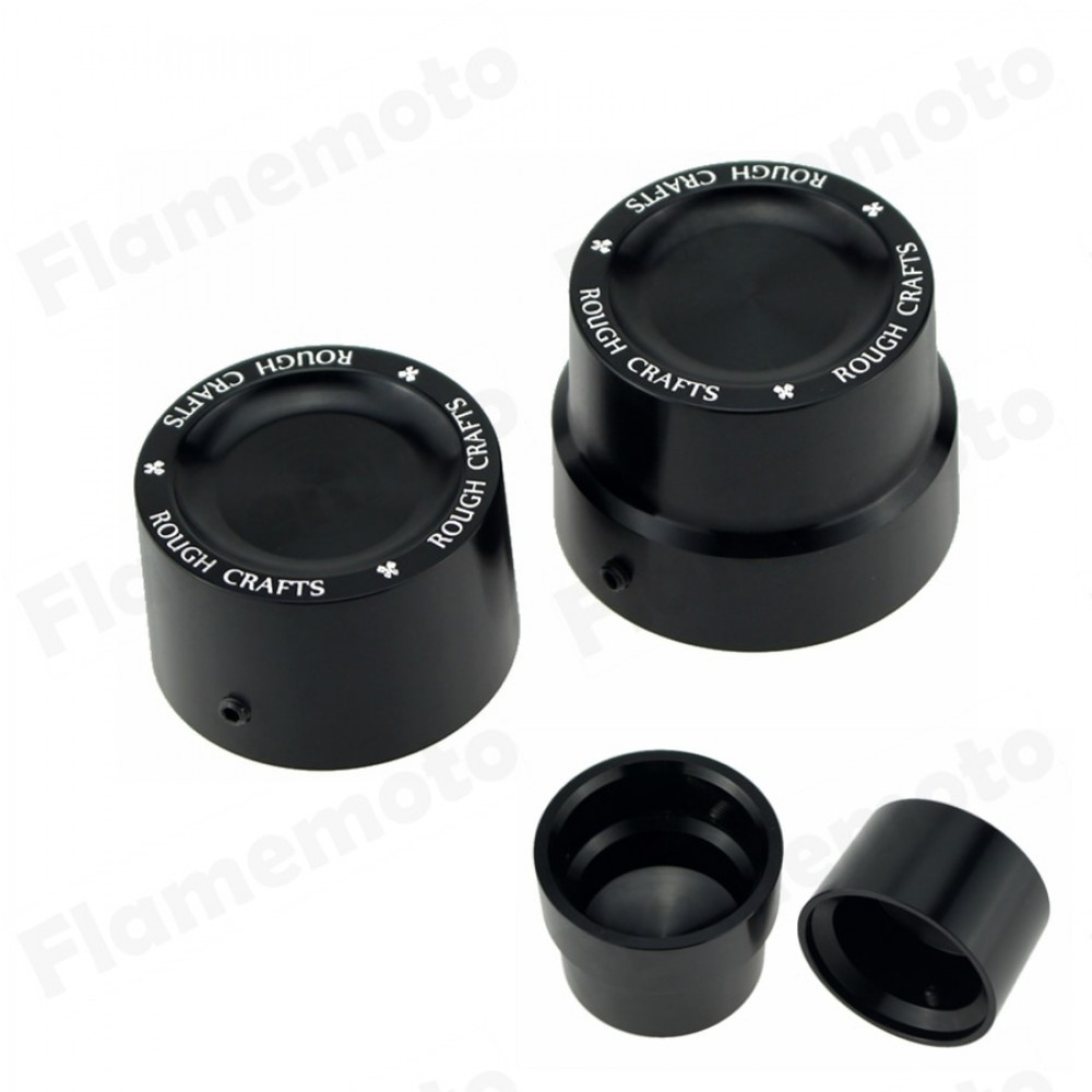 Motorcycle CNC Rough Crafts Rear Axle Cover Cap Nut For Harley Sportster XL 883 1200