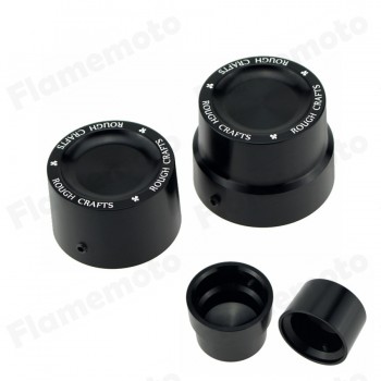 Motorcycle CNC Rough Crafts Rear Axle Cover Cap Nut For Harley Sportster XL 883 1200