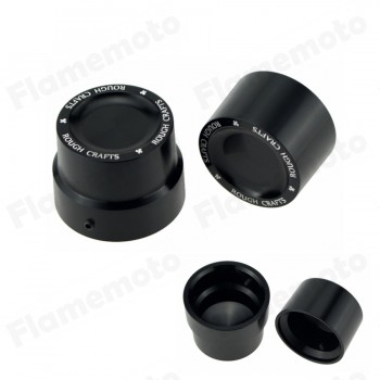 Motorcycle CNC Rough Crafts Rear Axle Cover Cap Nut For Harley Sportster XL 883 1200