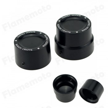 Motorcycle CNC Rough Crafts Rear Axle Cover Cap Nut For Harley Sportster XL 883 1200