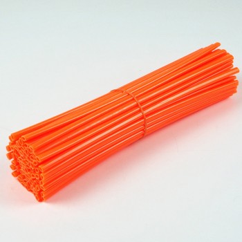 72pcs/set 17cm Motorcycle Spoke Fluorescence Tube Scooter Dirt Bike Wheel Protection Cover Motorbike Wheel Rim Decorative Spokes