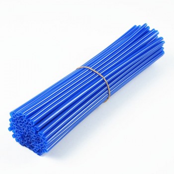 72pcs/set 17cm Motorcycle Spoke Fluorescence Tube Scooter Dirt Bike Wheel Protection Cover Motorbike Wheel Rim Decorative Spokes