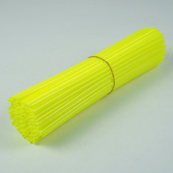 72pcs/set 17cm Motorcycle Spoke Fluorescence Tube Scooter Dirt Bike Wheel Protection Cover Motorbike Wheel Rim Decorative Spokes