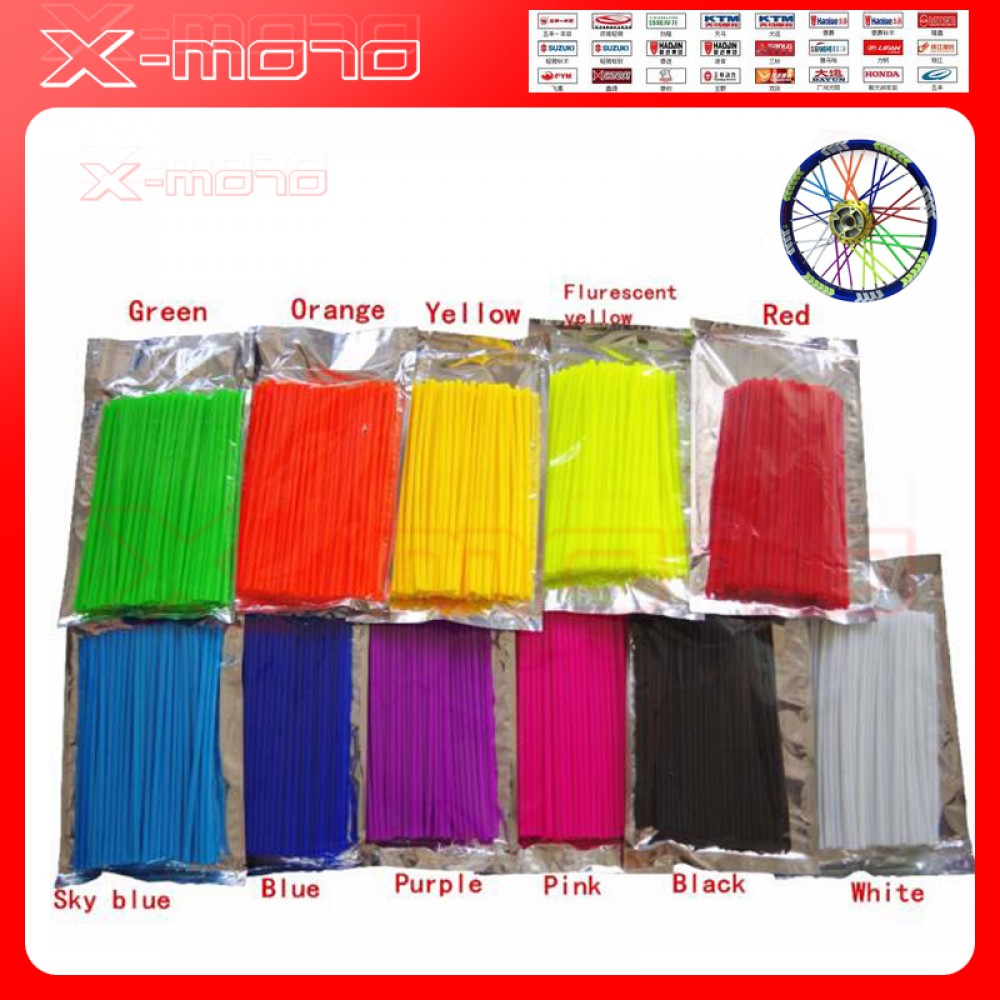 Universal Dirt Bike Rim Spoke Covers For  KLX YZF RMZ CRF Kayo Dirt Pit Bikes Motocross Off Road Motorcycle